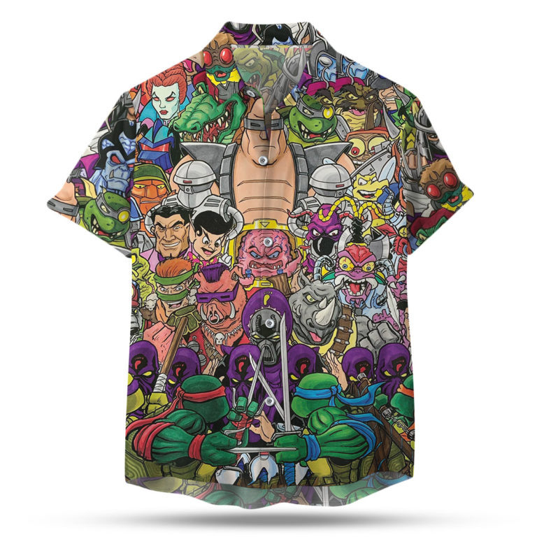 tmnt button up shirt