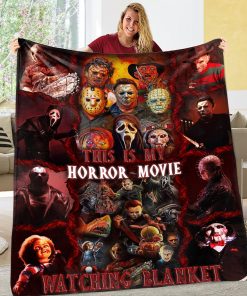 This Is My Horror Movie Watching Quilt – Blanket