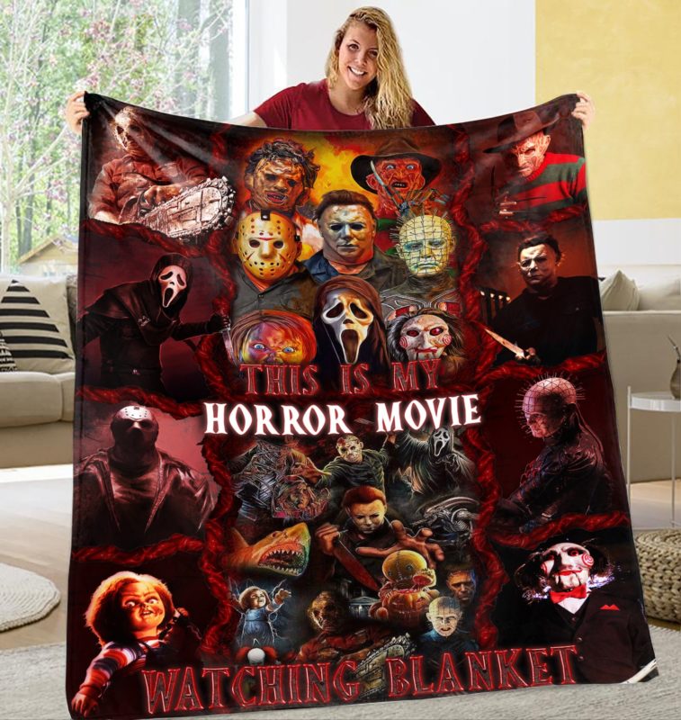 This Is My Horror Movie Watching Quilt – Blanket