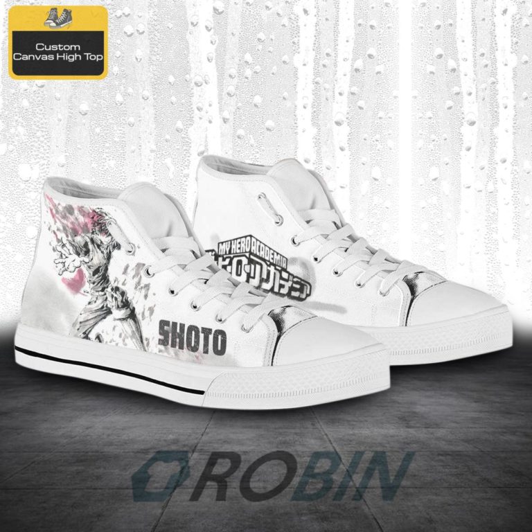 Todoroki Shoto My Hero Academia Anime Canvas High Top Shoes