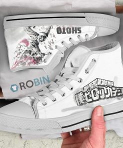 Todoroki Shoto My Hero Academia Anime Canvas High Top Shoes Todoroki Shoto My Hero Academia Anime Canvas High Top Shoes