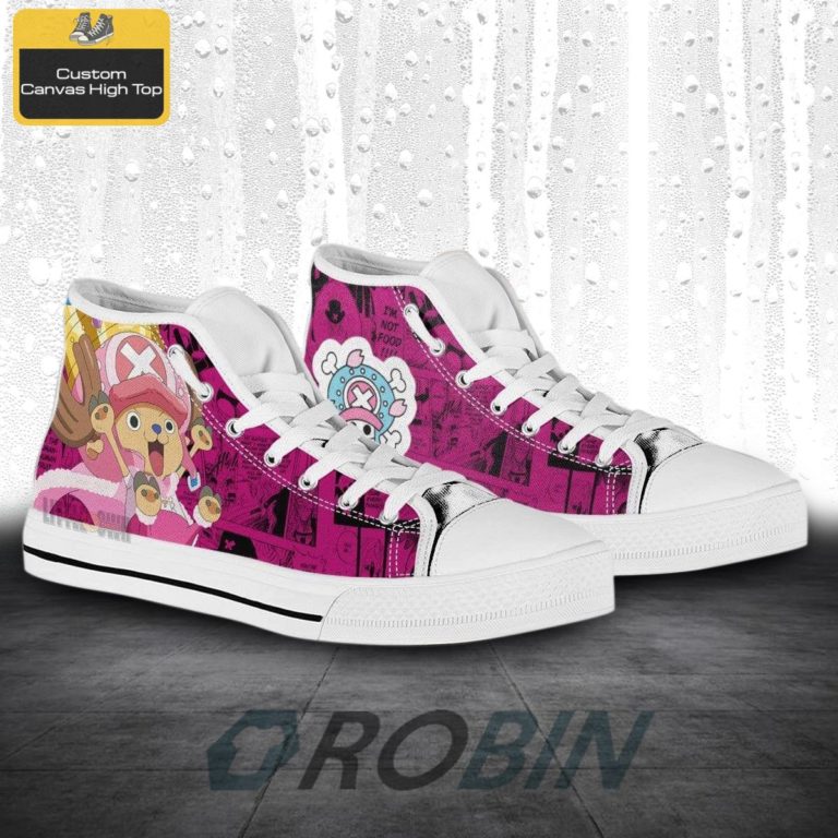 Tony Tony Chopper One Piece Anime Canvas High Top Shoes