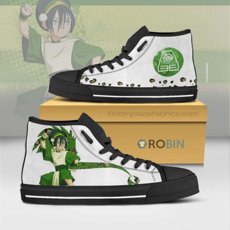 Toph Beifong Avatar The Last Airbender Anime High Top Canvas Shoes