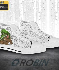 Torterra Pokemon Anime Canvas High Top Shoes
