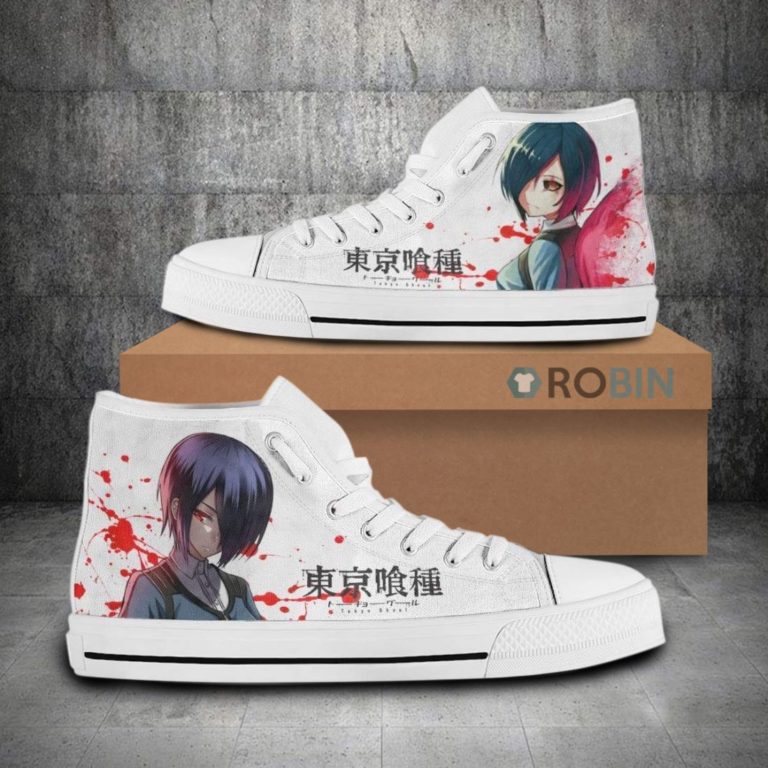 Touka Tokyo Ghoul Anime High Top Canvas Shoes