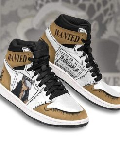 Trafalgar D Water Law Wanted JD Sneakers Custom One Piece Anime Shoes Trafalgar D Water Law Wanted JD Sneakers Custom One Piece Anime Shoes
