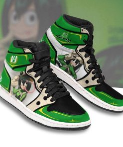 Tsuyu Asui JD 1 Sneakers Custom My Hero Academia Anime Shoes Tsuyu Asui JD 1 Sneakers Custom My Hero Academia Anime Shoes