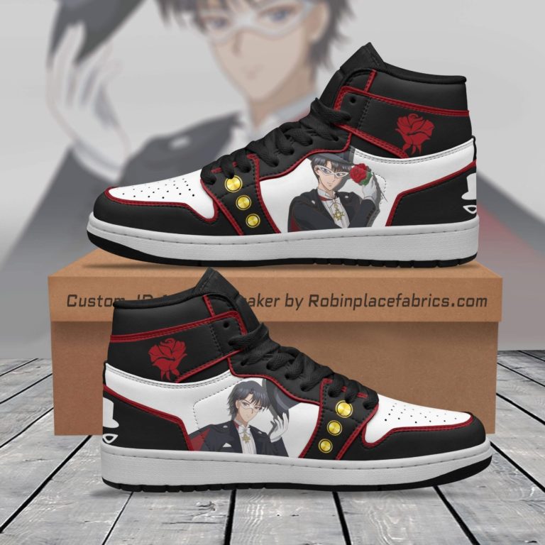 Tuxedo Mask JD Sneakers Custom Sailor Moon Anime Shoes