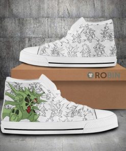 Tyranitar Pokemon Anime High Top Canvas Shoes