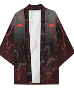 Uchiha Emblem All Over Print Kimono Cardigan