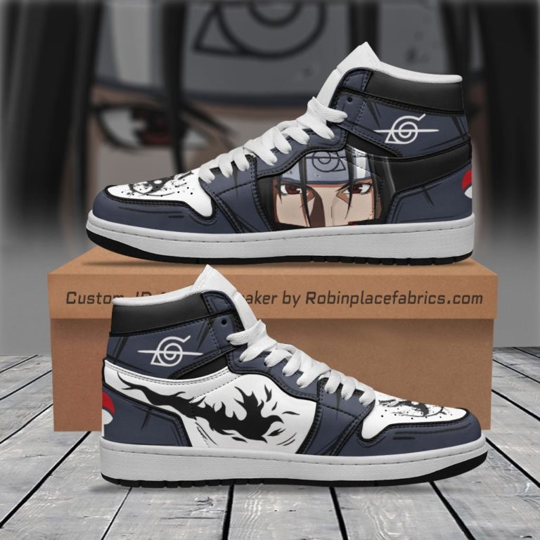 Uchiha Itachi Amaterasu Custom Jordan Sneakers