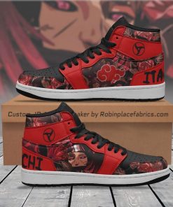Uchiha Itachi Mangekyou Sharingan Jordan 1 High Sneakers Uchiha Itachi Mangekyou Sharingan Jordan 1 High Sneakers
