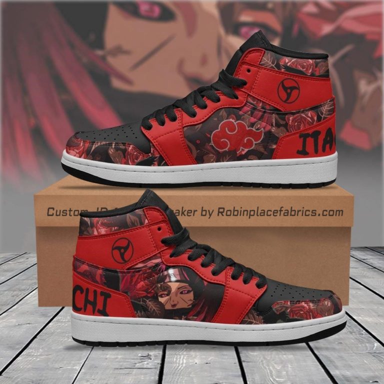 Uchiha Itachi Mangekyou Sharingan Jordan 1 High Sneakers