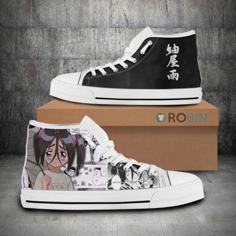 Ururu Tsumugiya Bleach Anime Mixed Manga Canvas High Top Shoes
