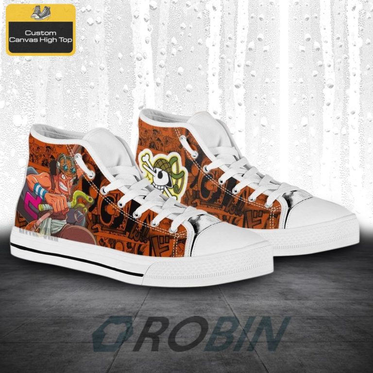 Usopp One Piece Anime Canvas High Top Shoes