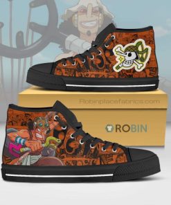 Usopp One Piece Anime Canvas High Top Shoes
