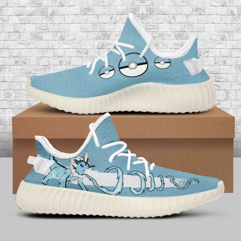 Vaporeon Shoes Pokemon Custom Yeezy Sneakers