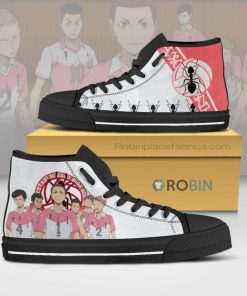 Wakutani Minami Team Members Haikyu!! Anime Canvas High Top Shoes