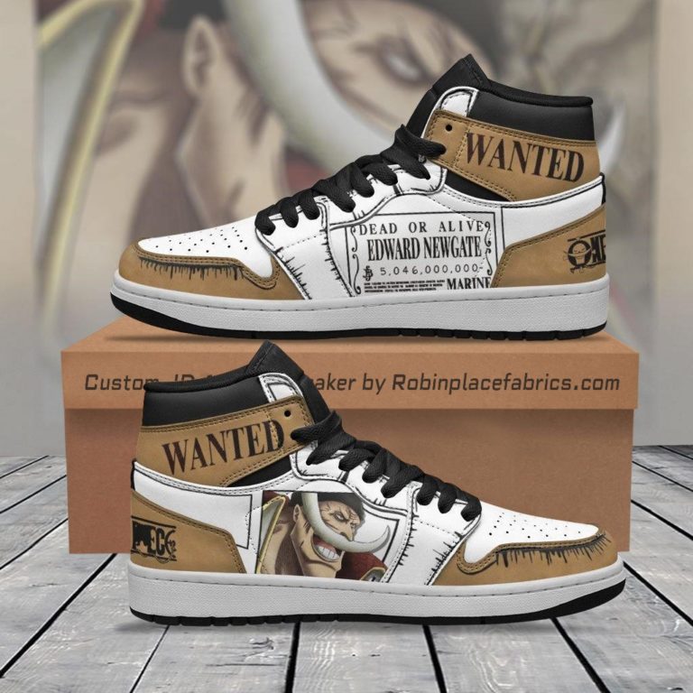 Whitebeard Edward Newgate JD Sneakers Custom One Piece Anime Shoes