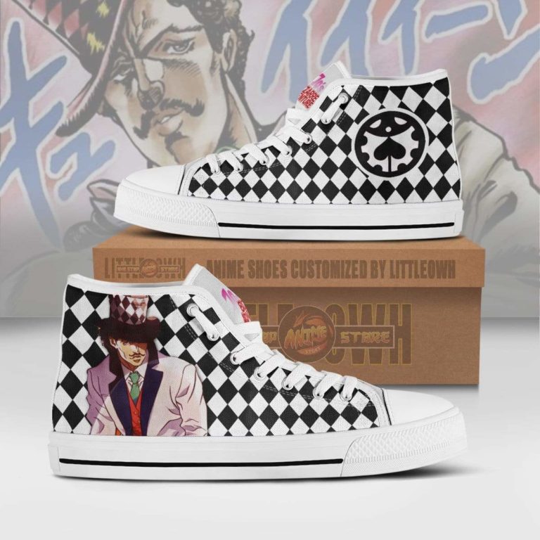 Will Anthonio Zeppeli JoJo’s Bizarre Adventure Anime Canvas High Top Shoes