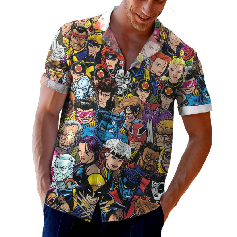 X-Men ’92 Aloha Shirt, Casual Button Up Shirt