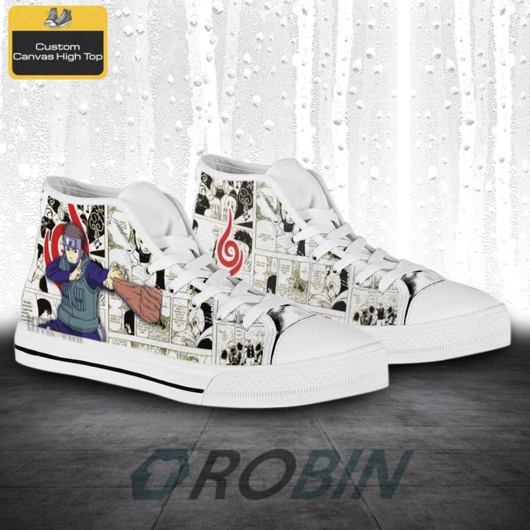 Yamato Naruto Anime Mixed Manga Style Canvas High Top Shoes