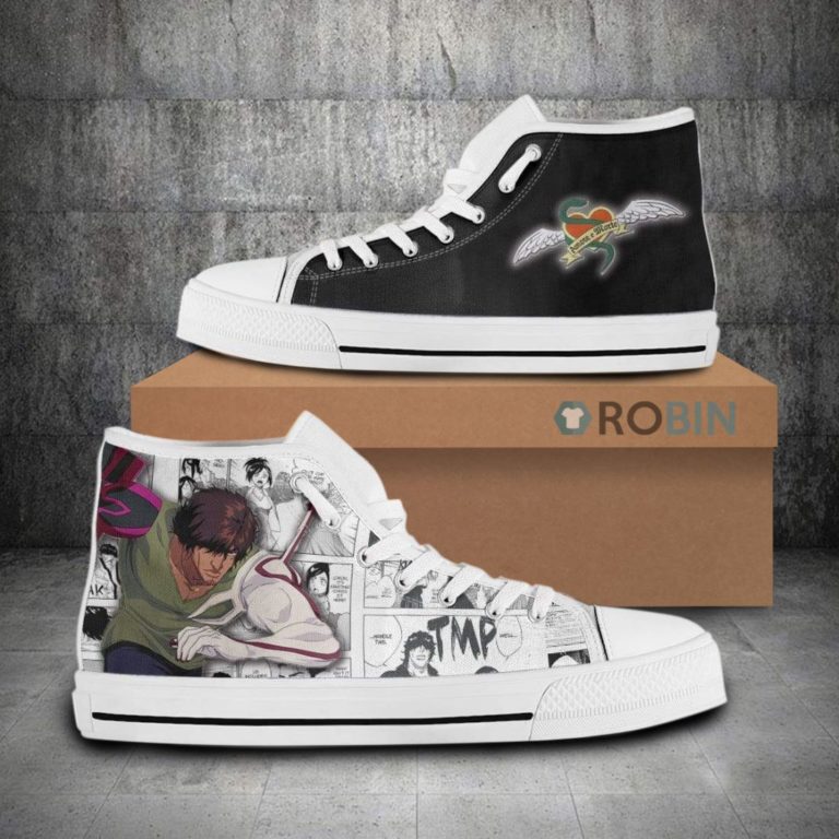Yasutora Sado Bleach Anime Mixed Manga Canvas High Top Shoes