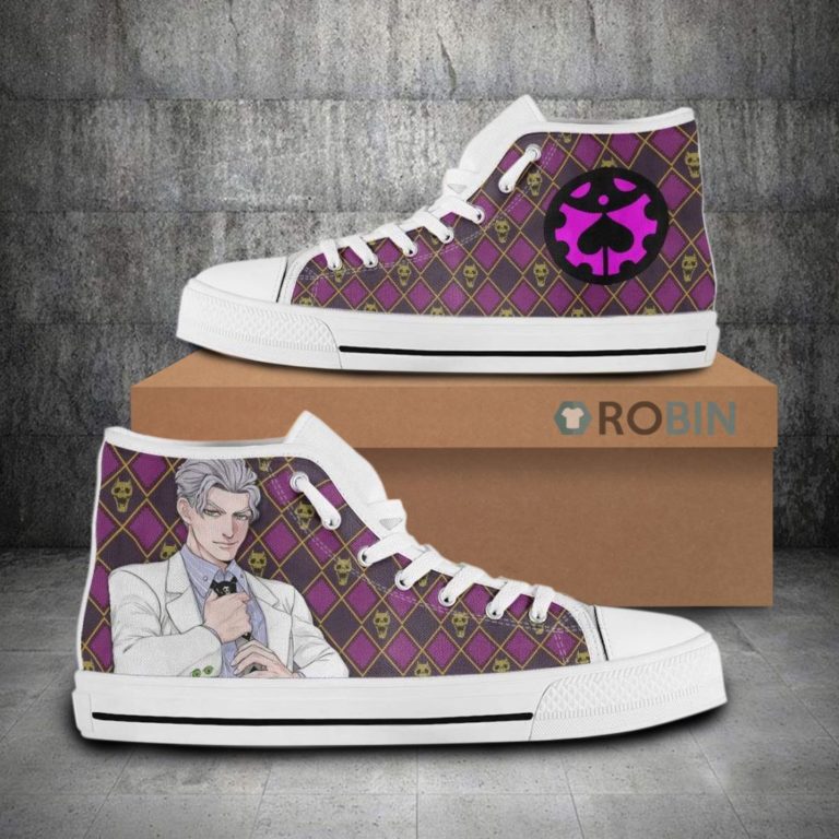 Yoshikage Kira JoJo’s Bizarre Adventure Anime Canvas High Top Shoes