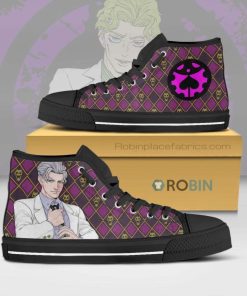 Yoshikage Kira JoJo’s Bizarre Adventure Anime Canvas High Top Shoes