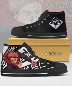 Yuji Itadori Jujutsu Kaisen Anime Canvas High Top Shoes