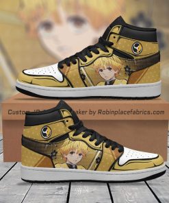 Zenitsu Custom Shoes Kimetsu No Yaiba Custom Jordan 1 High