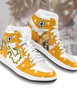Zenitsu Demon Slayer Anime Air Jordan 1 High Sneaker Boots Zenitsu Demon Slayer Anime Air Jordan 1 High Sneaker Boots