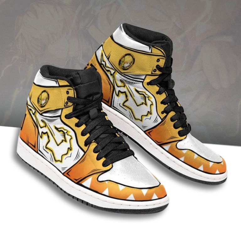 Zenitsu Jordan 1 Sneakers Custom Demon Slayer Anime Shoes