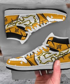 Zenitsu Shoes Custom Demon Slayers Jordan 1 High Sneakers