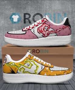 Zenitsu x Nezuko Air Force 1 Sneakers Custom Demon Slayer Anime Shoes