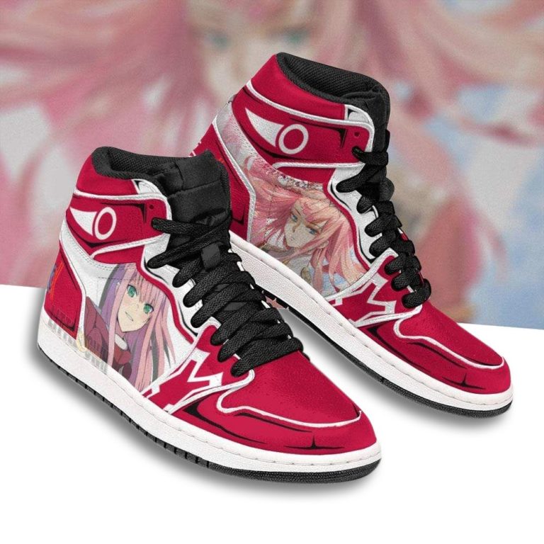 Zero Two JD Sneakers Custom Darling In The Franxx Anime Shoes