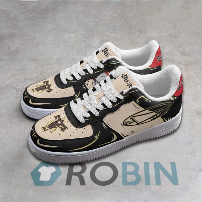 Zora Ideale Air Force 1 Sneakers Custom Black Clover Anime Shoes