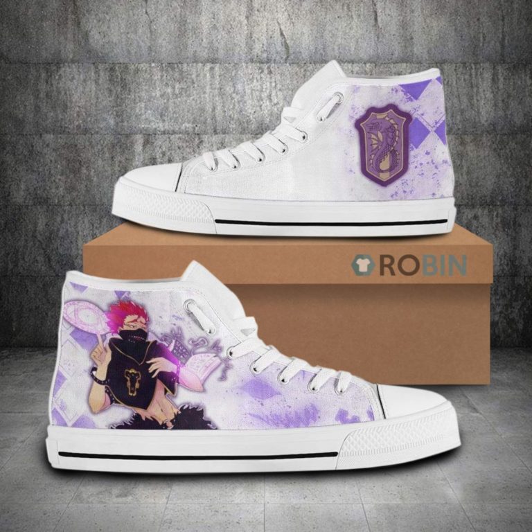 Zora Ideale Black Clover Anime Canvas High Top Shoes