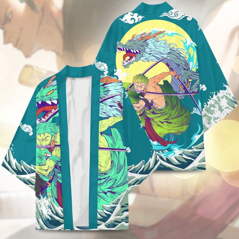 Zoro Three Sword All Over Print Kimono