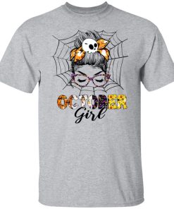 October Girl Birthday Happy Halloween Shirt
