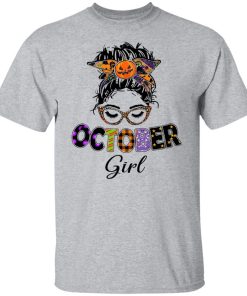 October Birthday Girl Halloween Shirt