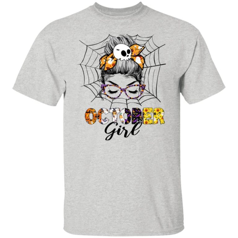October Girl Birthday Happy Halloween Shirt