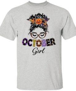 October Birthday Girl Halloween Shirt