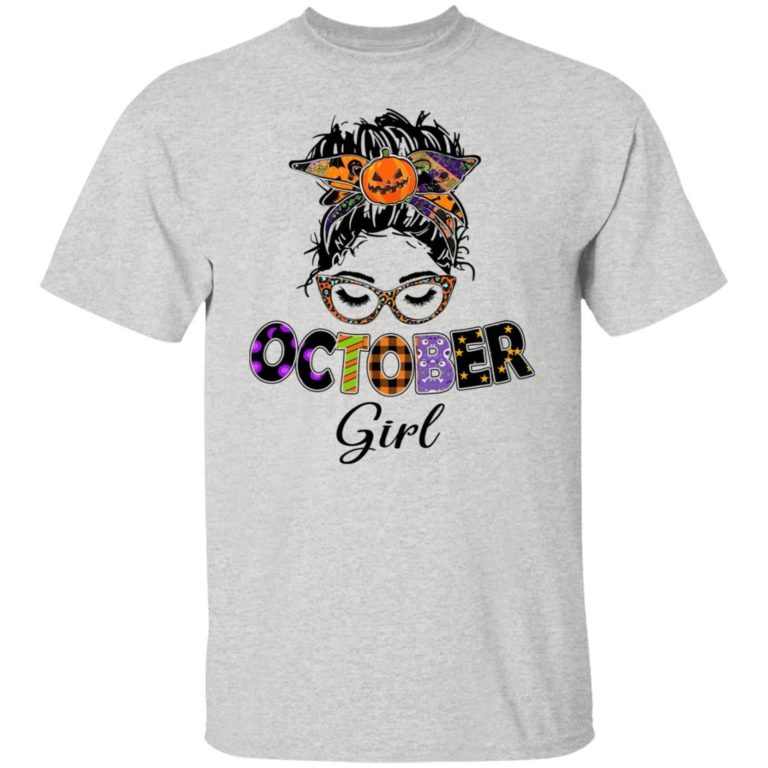 October Birthday Girl Halloween Shirt