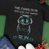 Creepy Cat The Chains On My Mood Swing Just Snapped Run T-shirt