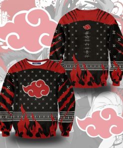 Akatsuki Cloud Christmas Unisex Wool Sweater Akatsuki Cloud Christmas Unisex Wool Sweater