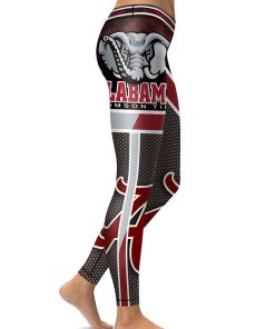Alabama Crimson Tide Fooball AOP High Waist Leggings