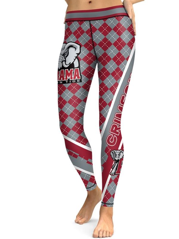 Alabama Crimson Tide Team High Waist Leggings