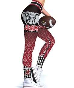 Alabama Crimson Tide Womens High Waisted Tights & Leggings Alabama Crimson Tide Womens High Waisted Tights & Leggings
