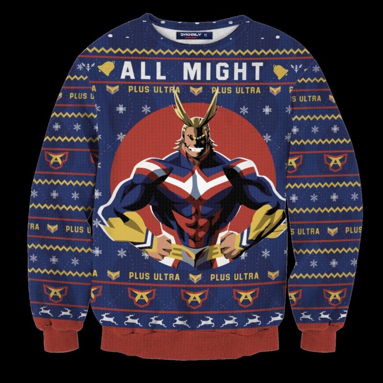 All Might Christmas Unisex Wool Sweater